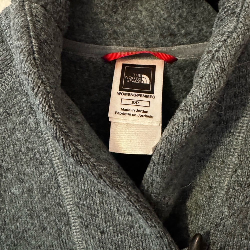 The North Face Sweater Womens Crescent Ridge Shaw Collar Blue Size S EUC - Picture 4 of 6